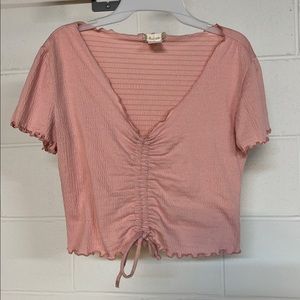 Pink crop top